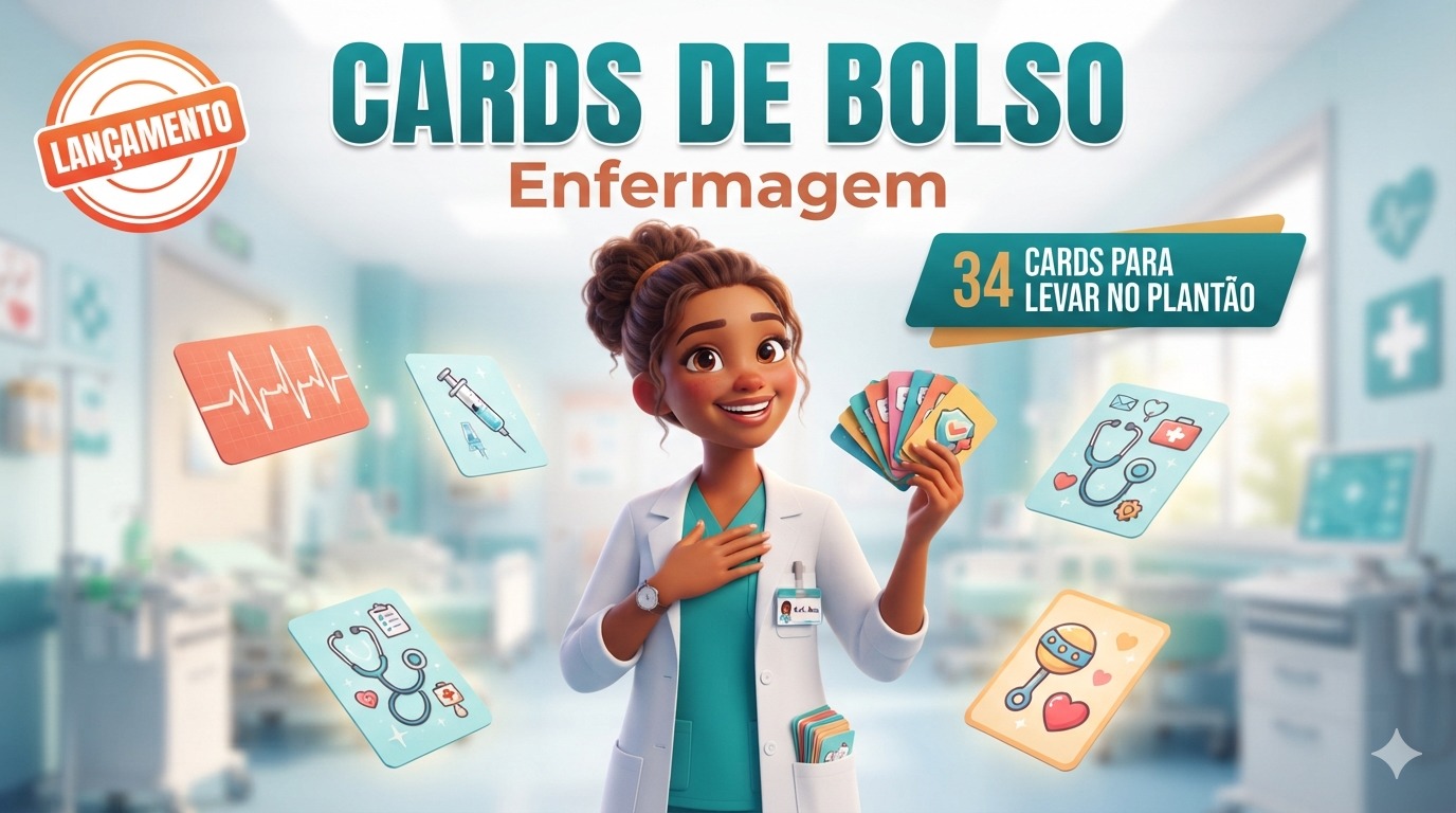 Cards de Bolso Enfermagem — 34 cards