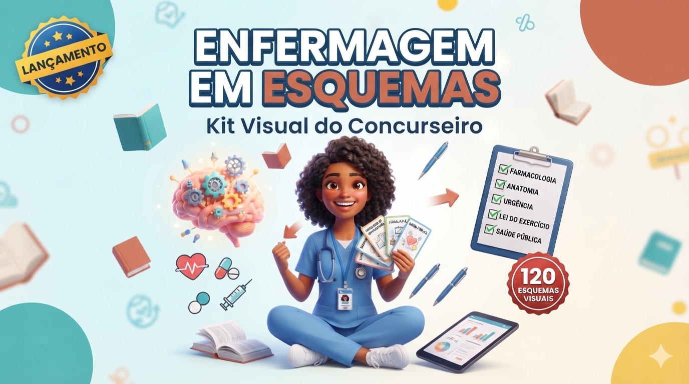 Enfermagem em Esquemas — Kit Visual do Concurseiro