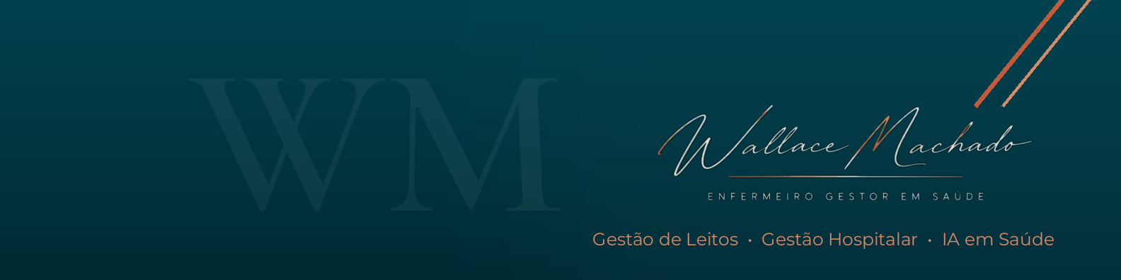 Wallace Machado — Enfermeiro Gestor em Saúde · Gestão de Leitos · Gestão Hospitalar · IA em Saúde